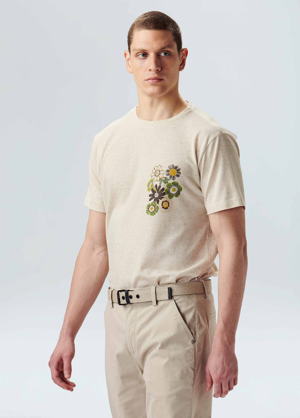 T-Shirt Ecoblend Light Floral Natural – Osklen – foto 3