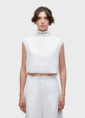 Blusa Sleeveless Linen Cristais Off-White – Osklen – foto 1