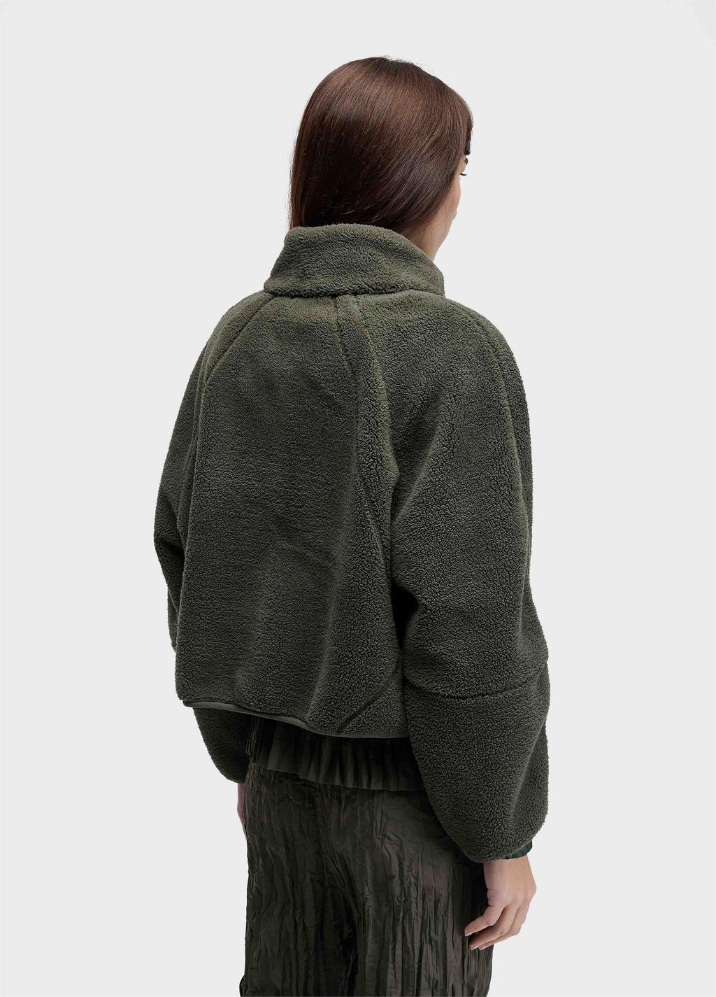 Casaco Light Fleece Double Face Verde Forest/Marrom – Osklen – foto 5