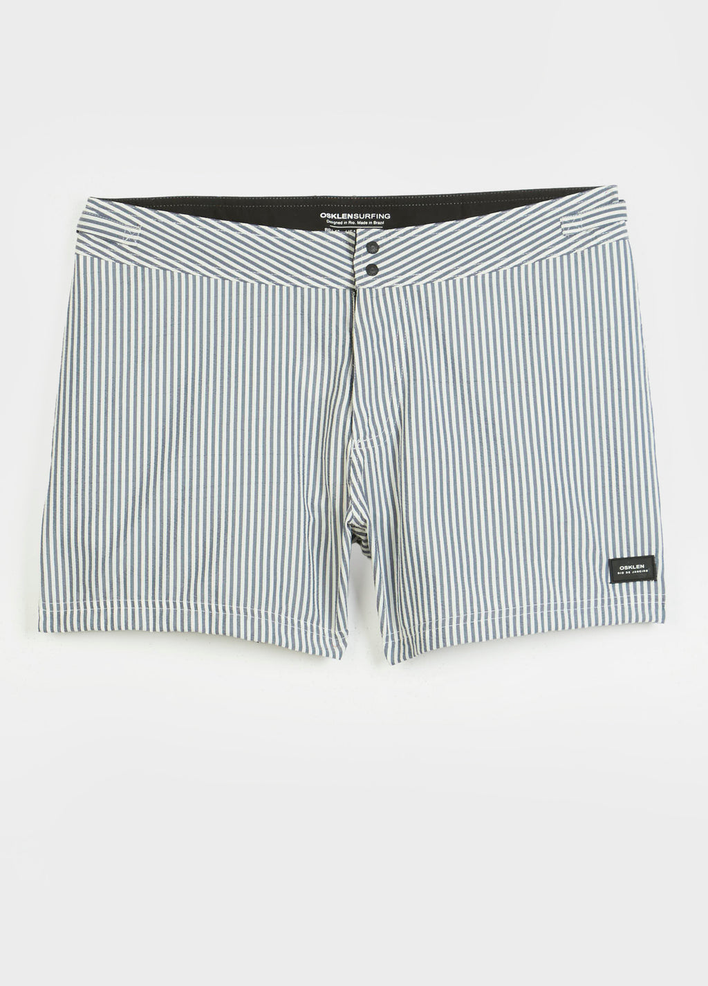Short Surf Litoral Stripes Preto/Off-White – Osklen – foto 1