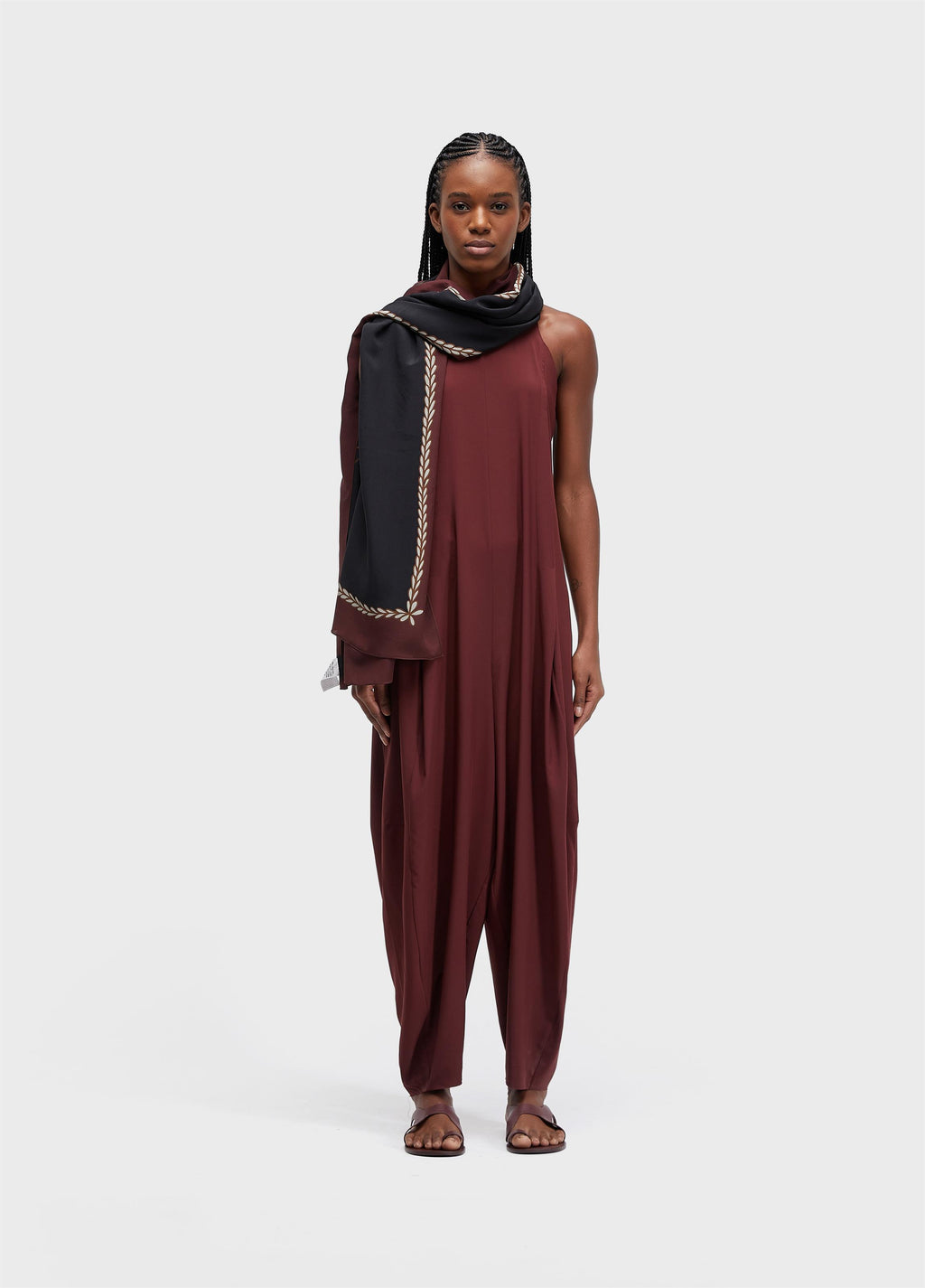 Lenço Louva Deus Preto Vermelho – Osklen – foto 4
