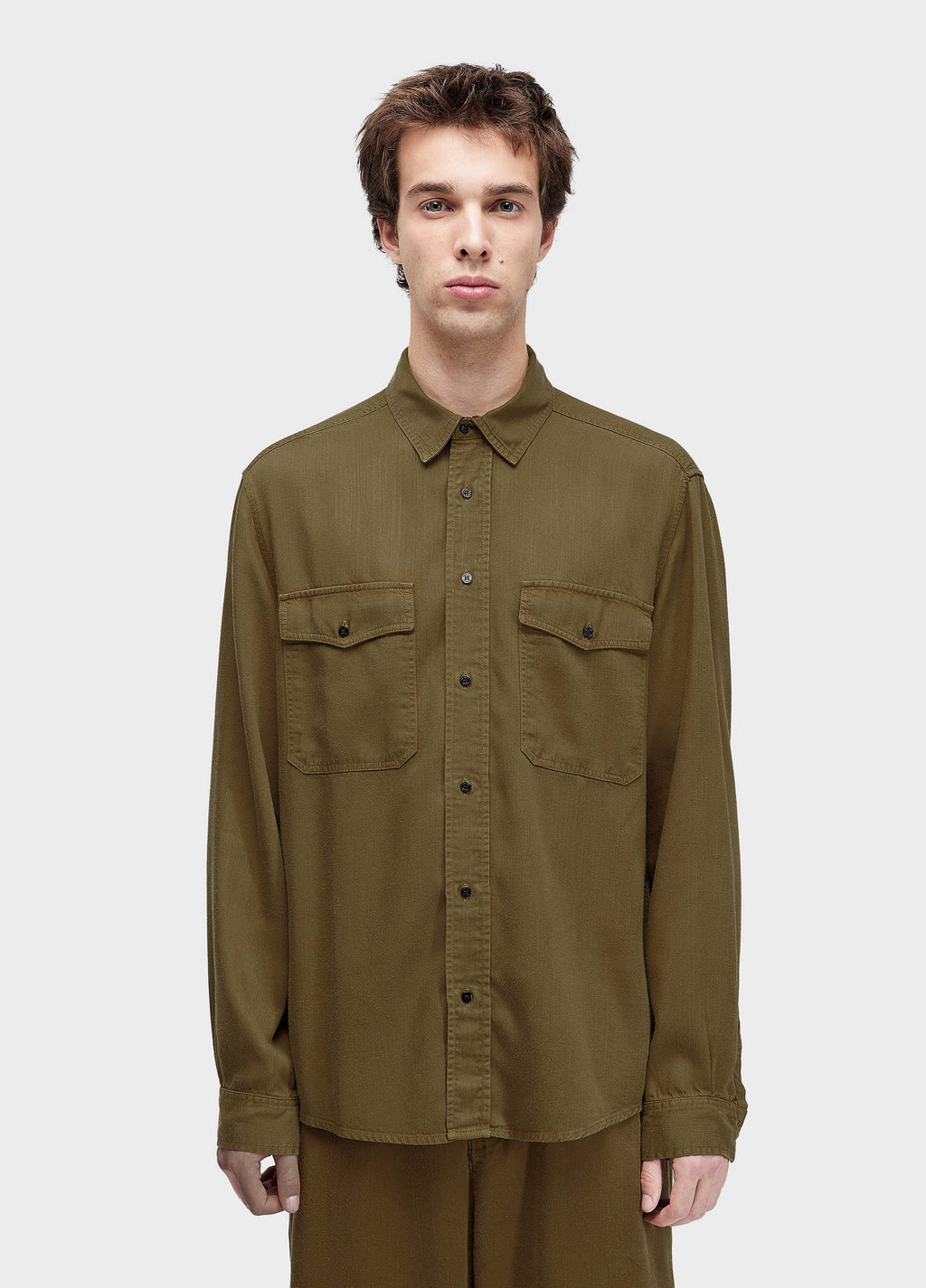 Camisa Used Utility ML Marrom Onix – Osklen – foto 1