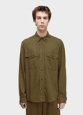 Camisa Used Utility ML Marrom Onix – Osklen – foto 1