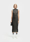 Vestido Sleeveless Plissé Duo Preto/Off-White – Osklen – foto 1
