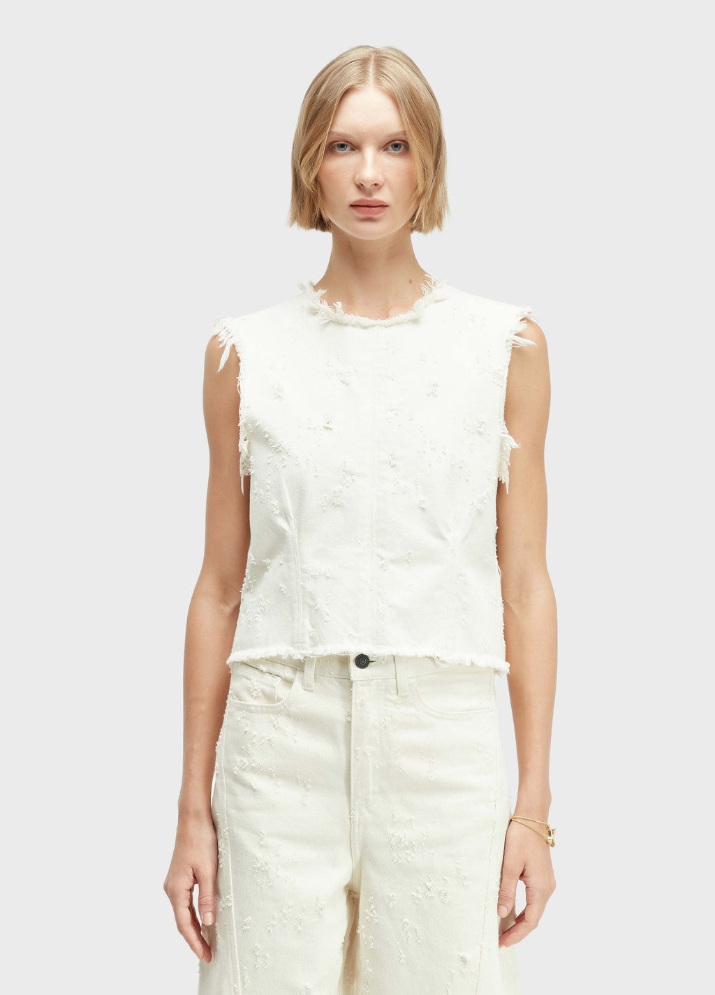 Blusa Sleeveless Denin Texture Cru – Osklen – foto 1