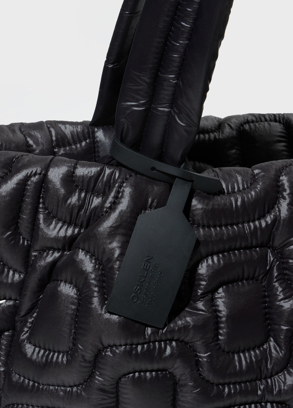 Bolsa Tote Matelassê Calçadão Preto – Osklen – foto 3
