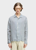 CAMISA OVER NAVY STRIPES ML