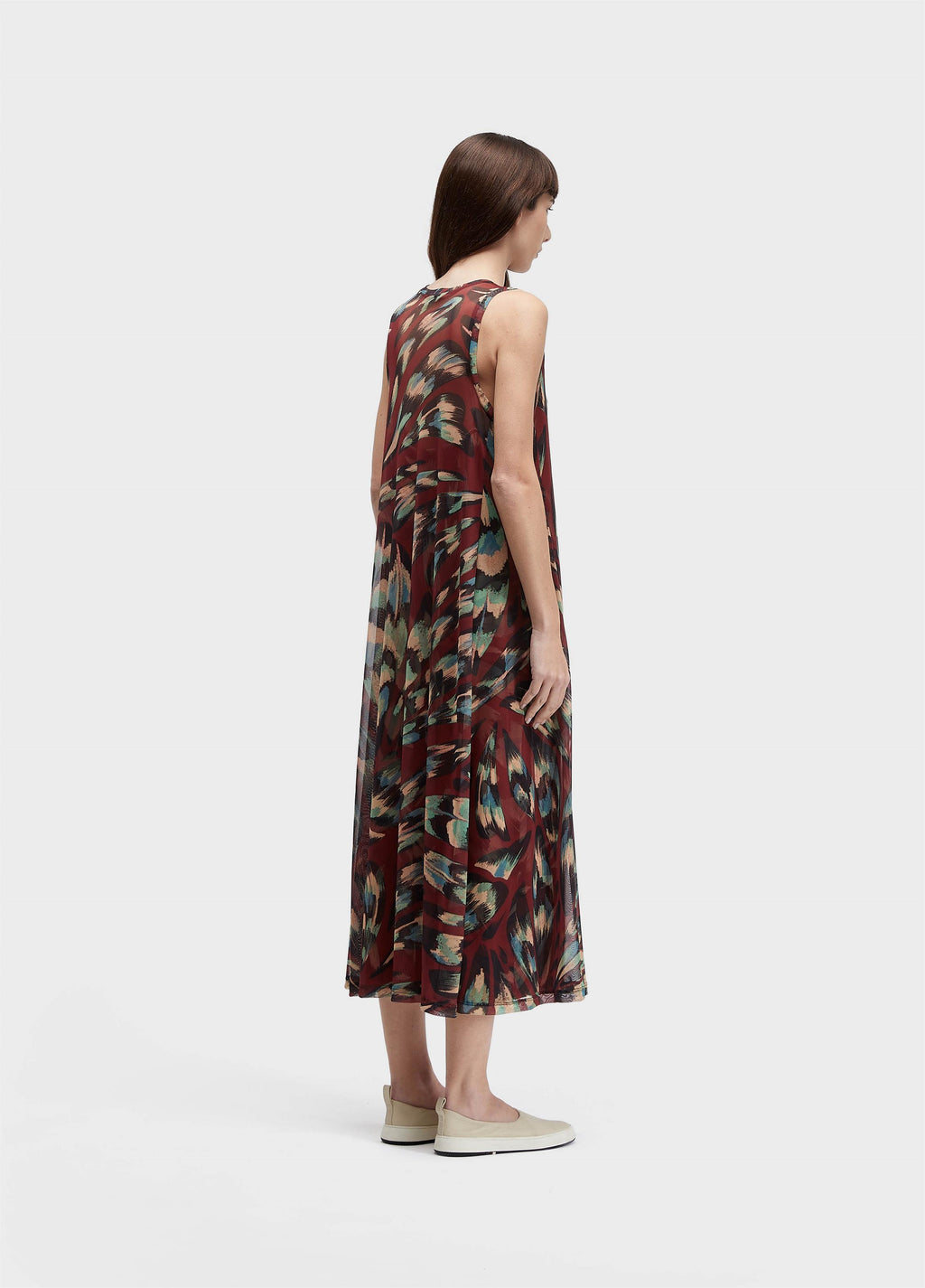 Vestido Longo Tule Panacea Vermelho Preto – Osklen – foto 4