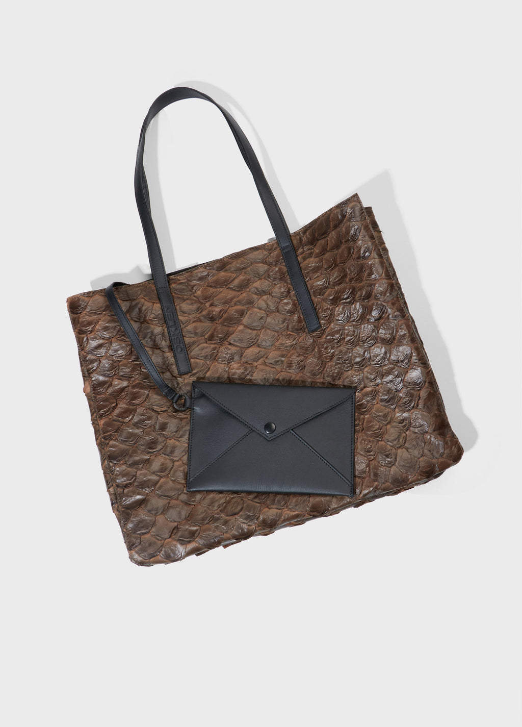 Bolsa Pirarucu Yvi Desert Preto – Osklen – foto 2