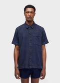 Camisa Over Cotton Linen Used Marinho – Osklen – foto 1