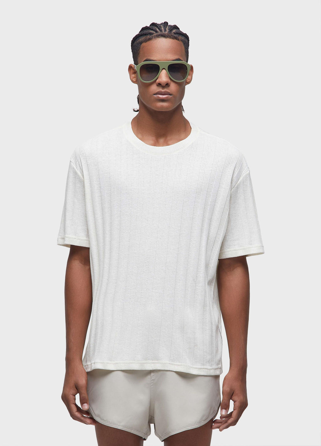 T-SHIRT OVER RIBBED RUSTIC MC