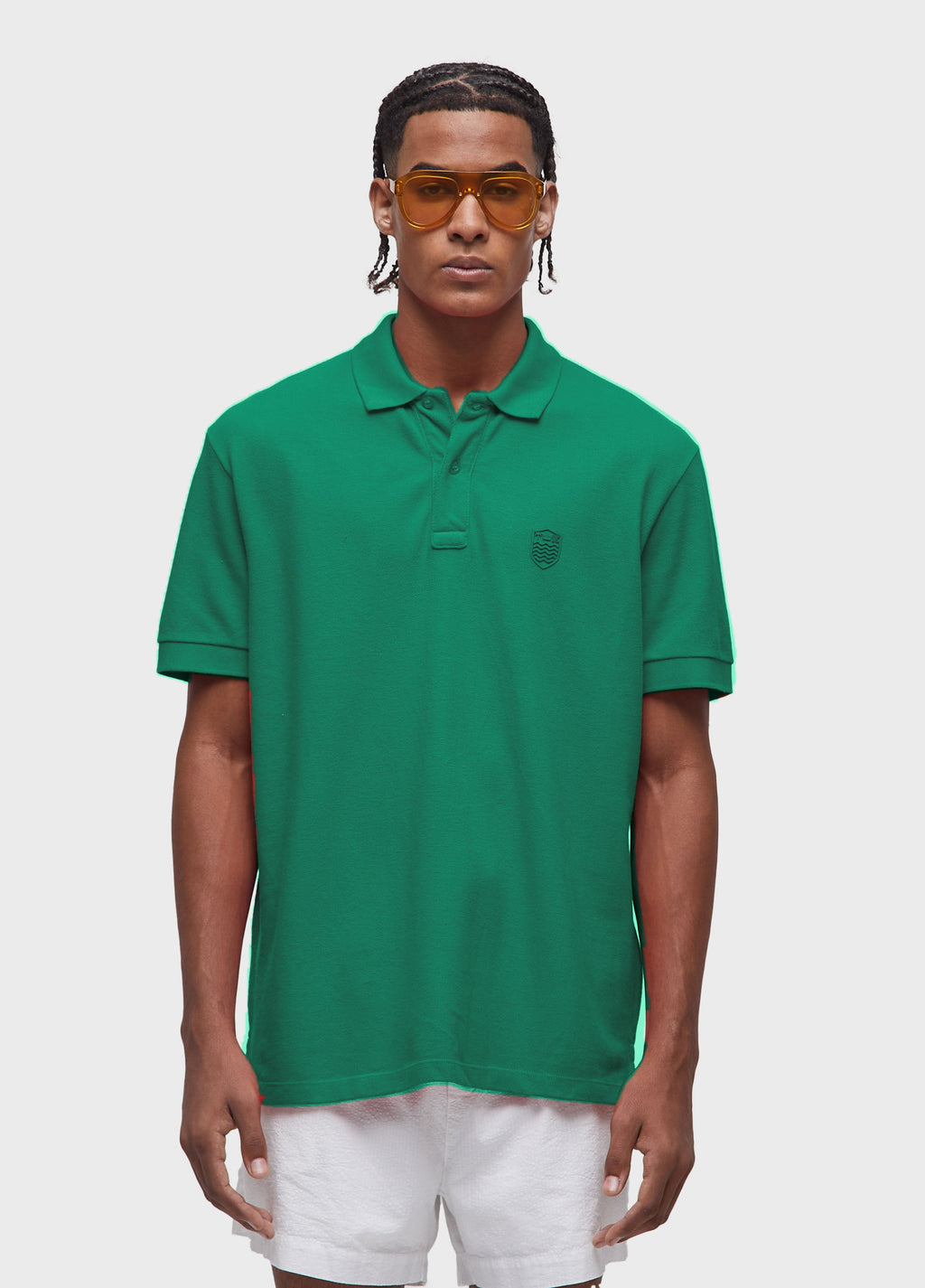 Polo Brasão Embossed Color MC Verde Bandeira – Osklen – foto 1