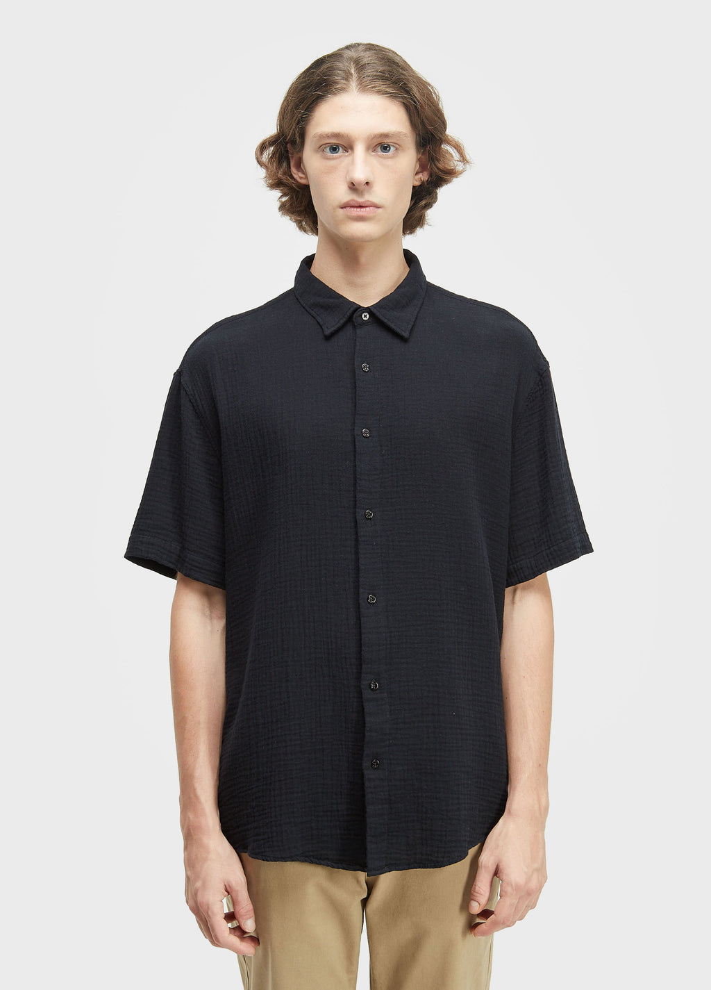 Camisa Cotton Wavy MC Preto – Osklen – foto 1