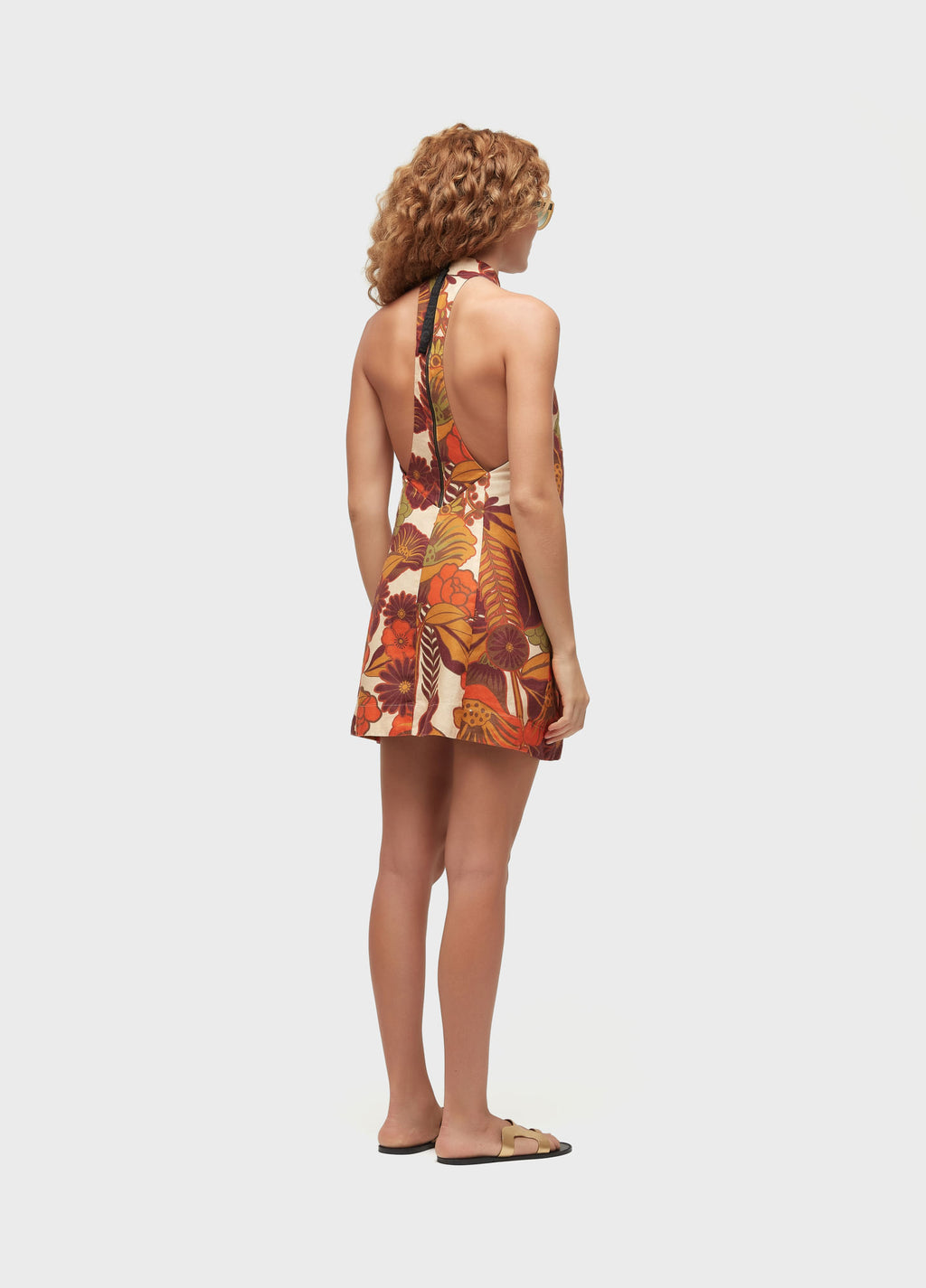 Vestido Curto Gola Garden Party Off-White/Amarelo – Osklen – foto 4