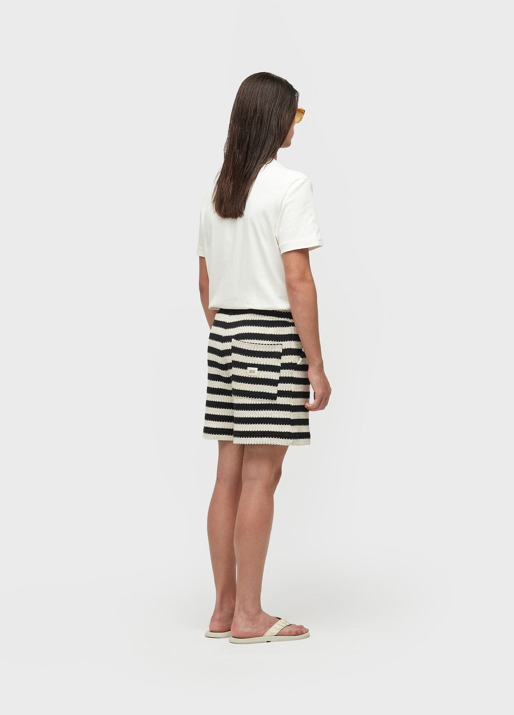 Bermuda Stripes Knit Off-White/Preto – Osklen – foto 5