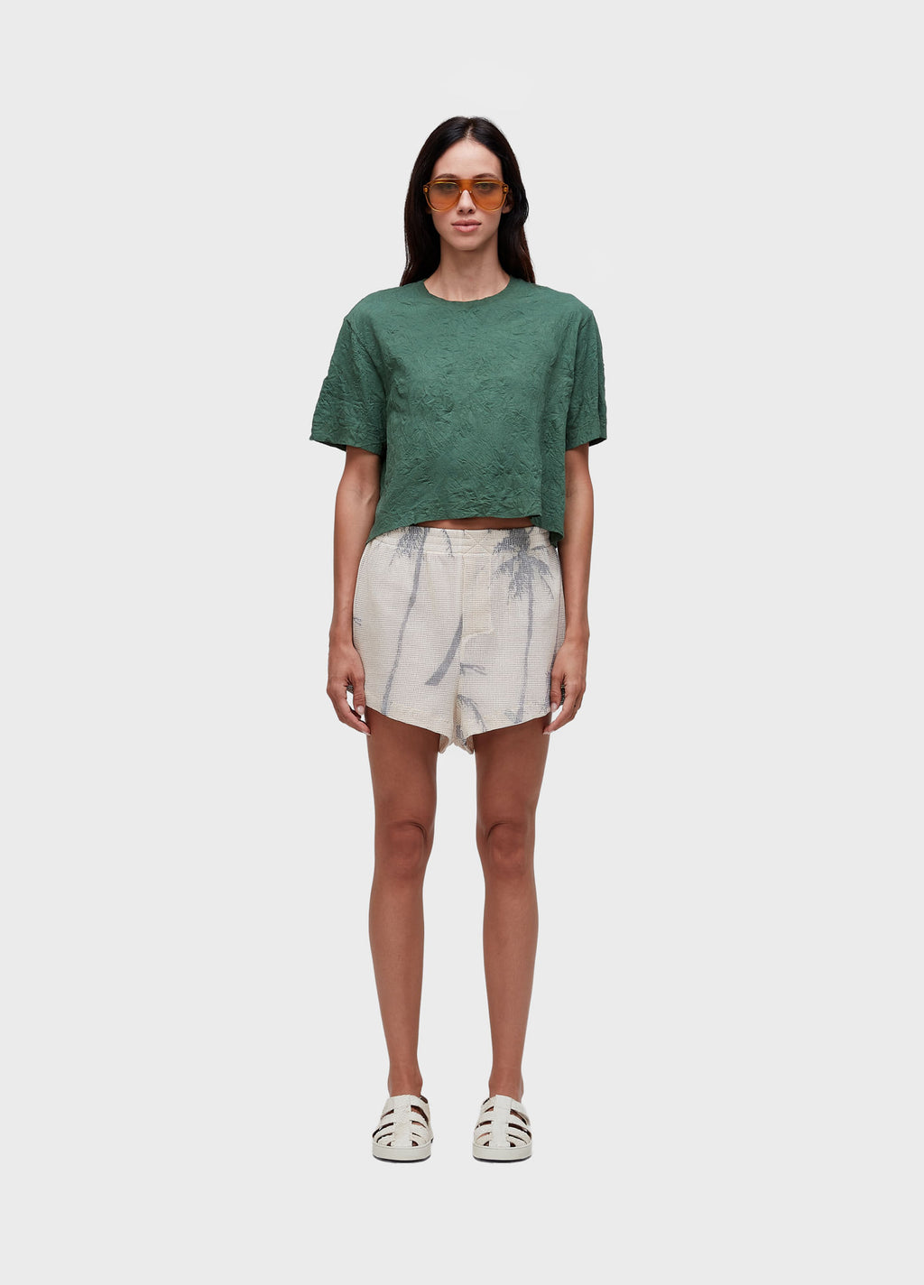 Short Tela Coqueiro Off-White/Preto – Osklen – foto 1