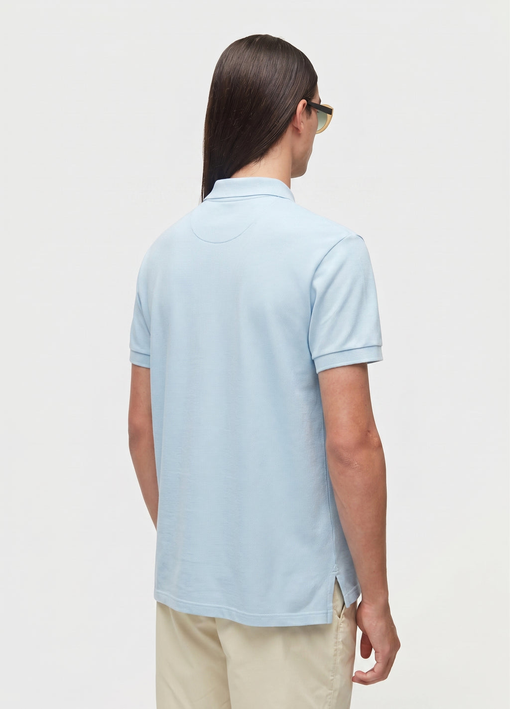 Polo Brasão Embossed Color MC Azul Claro – Osklen – foto 4