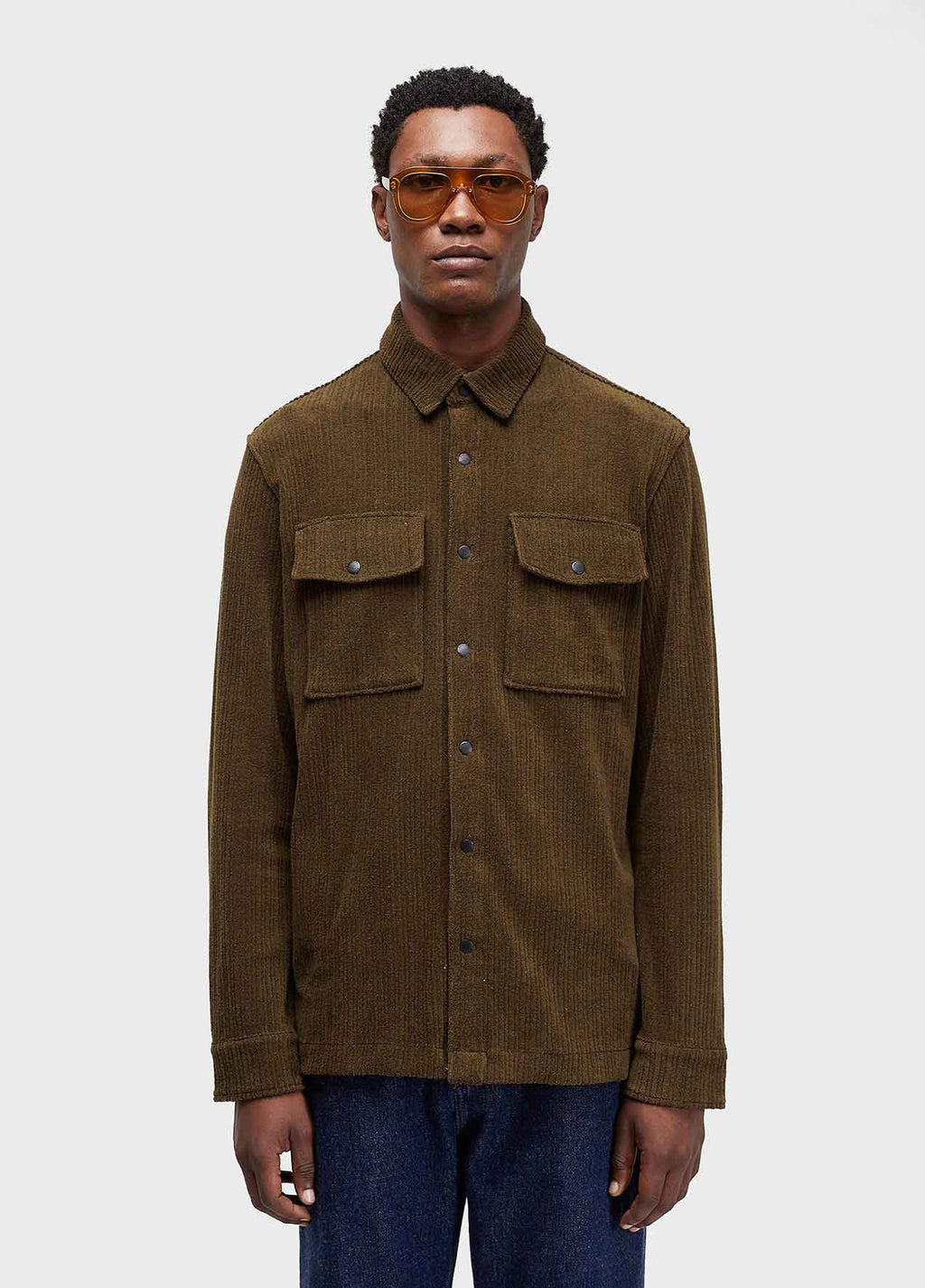 Camisa Towelling Rib ML Marrom Onix – Osklen – foto 1