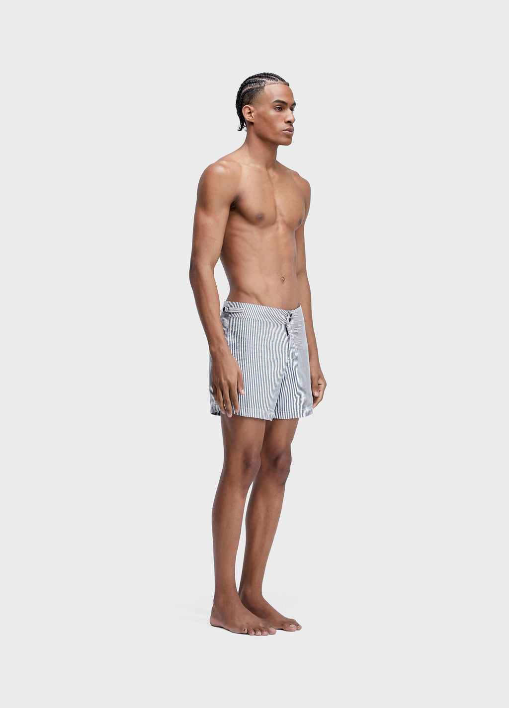 Short Surf Litoral Stripes Preto/Off-White – Osklen – foto 5