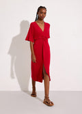 Saída Torção Malha Tricot Vermelho Petala – Lenny Niemeyer – foto 1