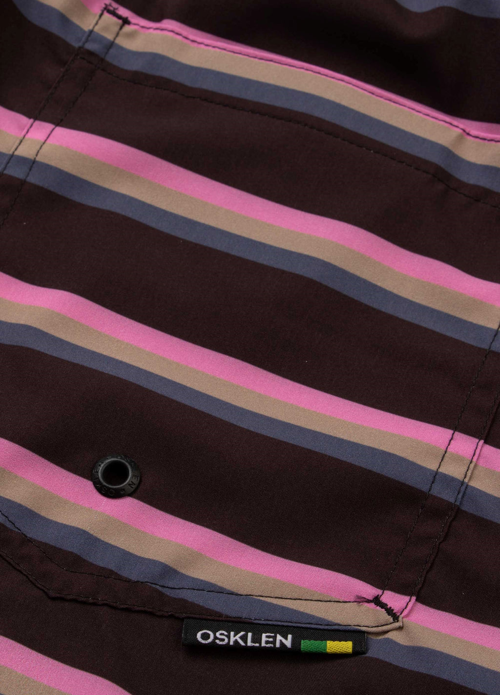Beach Short Neon Stripes Preto/Rosa Hortencia – Osklen – foto 4