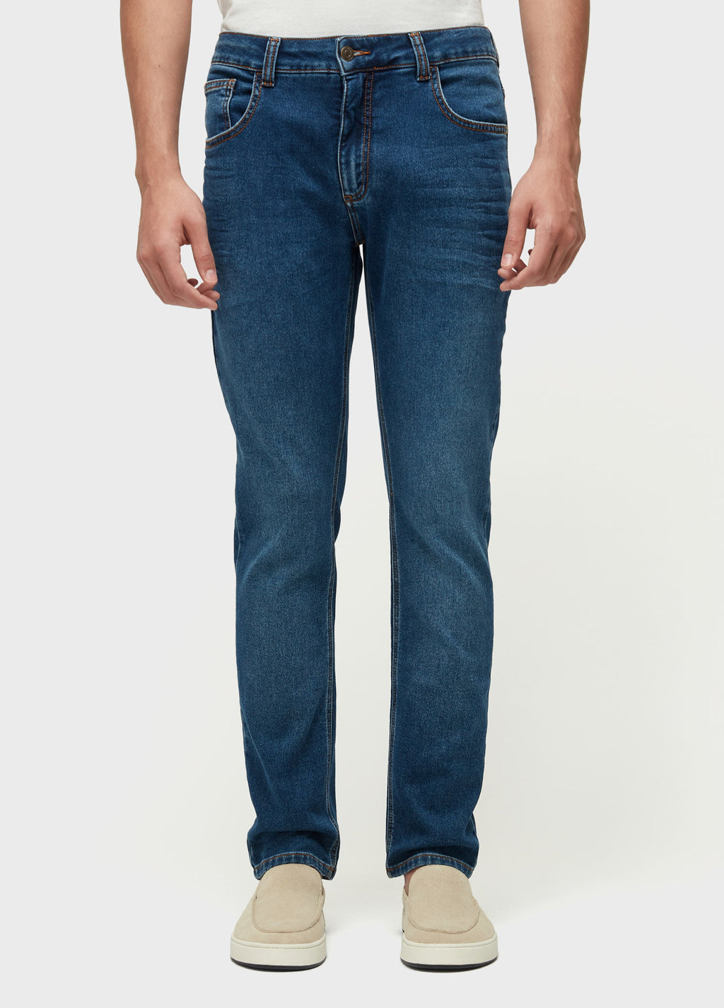 CALÇA JEANS COMFORT NEW AZUL ESCURO