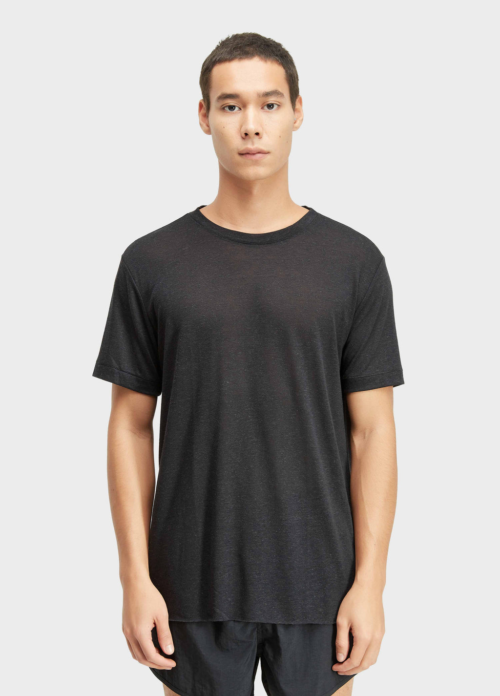 T-Shirt Light Linen MC Preto – Osklen – foto 1
