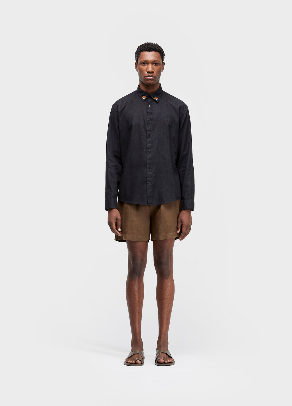 Bermuda PJ Comfort Linen Marrom Onix – Osklen – foto 1
