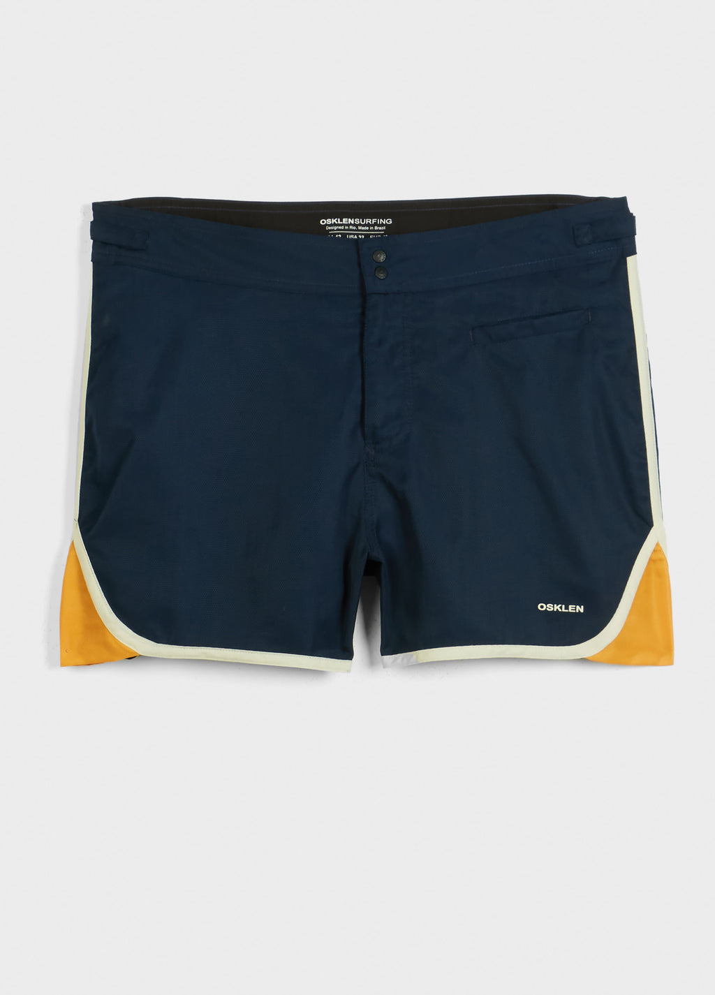 Short Surf Seventy Texture Marinho/Mostarda – Osklen – foto 1