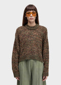 Casaco Tricot Mesclado Verde Forest Marrom – Osklen – foto 1