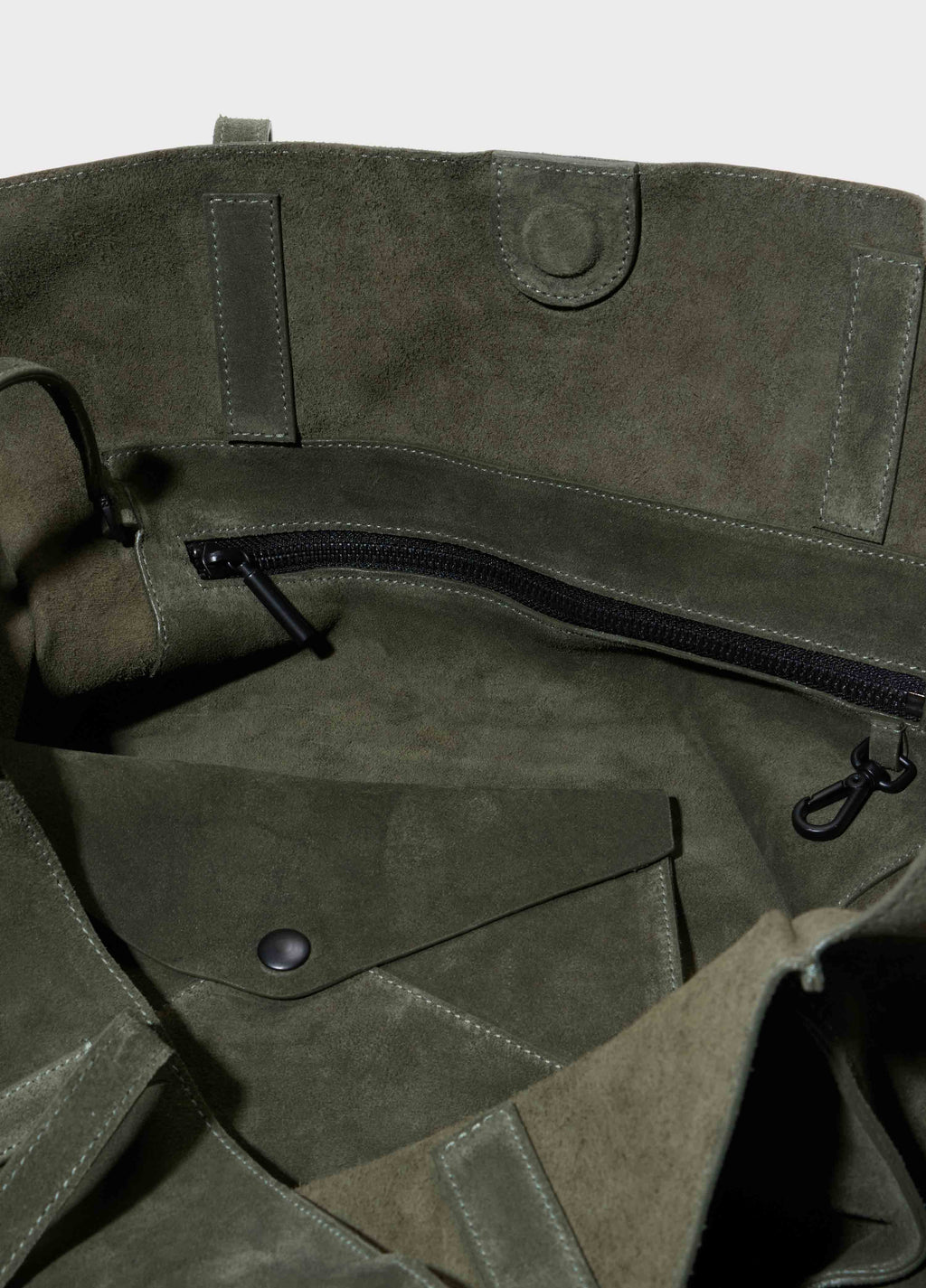Bolsa Tote Yvi Camurça Forest – Osklen – foto 5