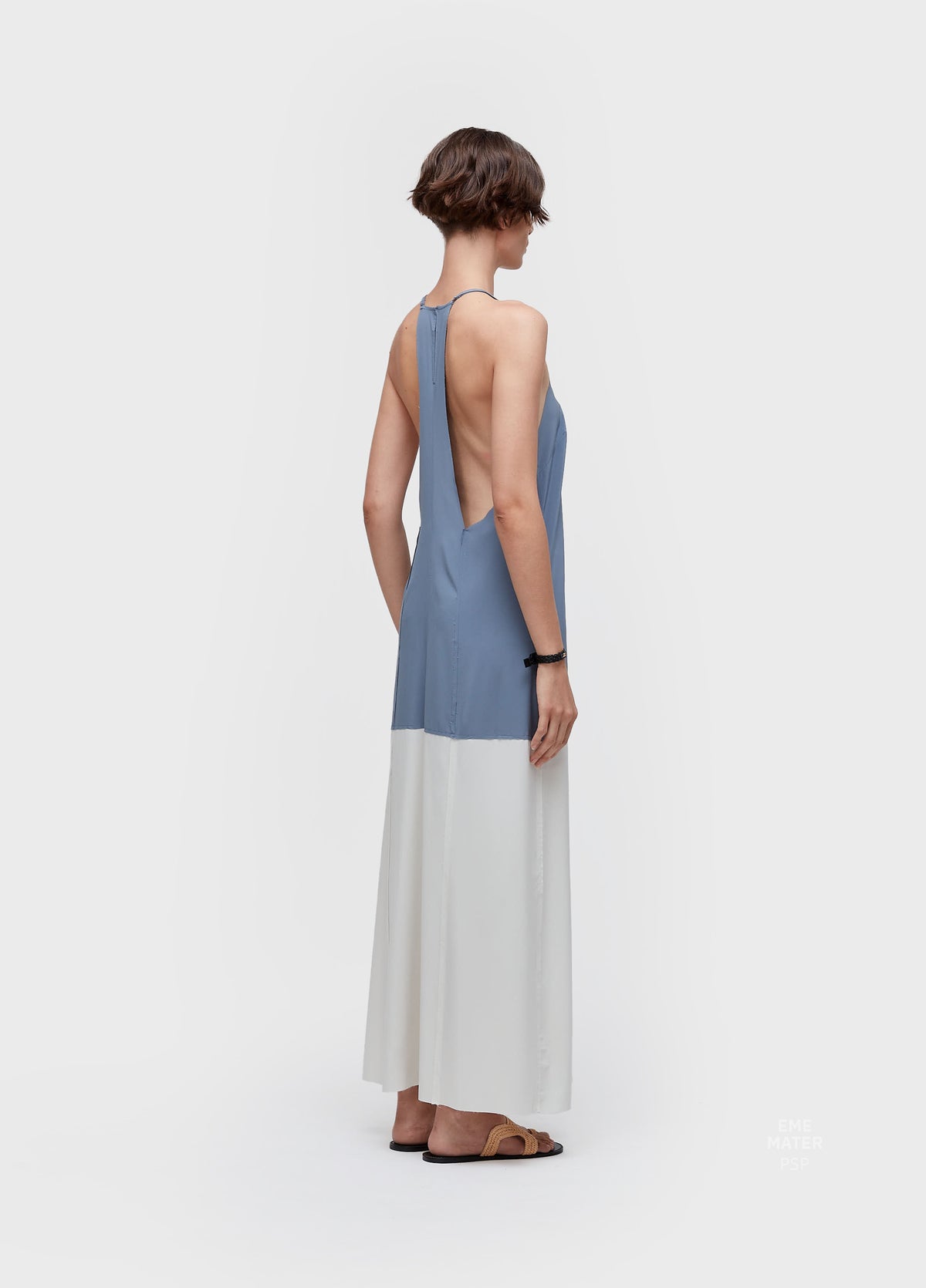 VESTIDO SUPERLIGHT ALÇAS BICOLOR