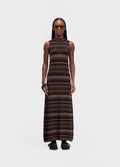 Vestido Tricot Listrado Marrom – Osklen – foto 1