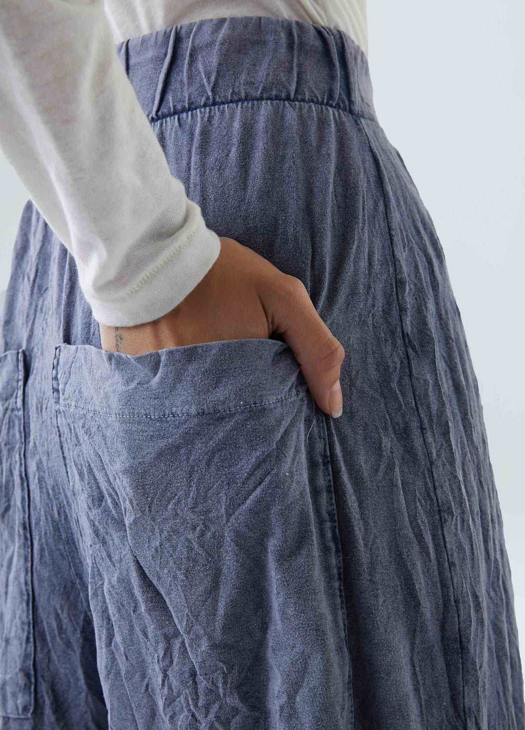 CALÇA TRANSPASSADA WRINKLE MARMORIZADA