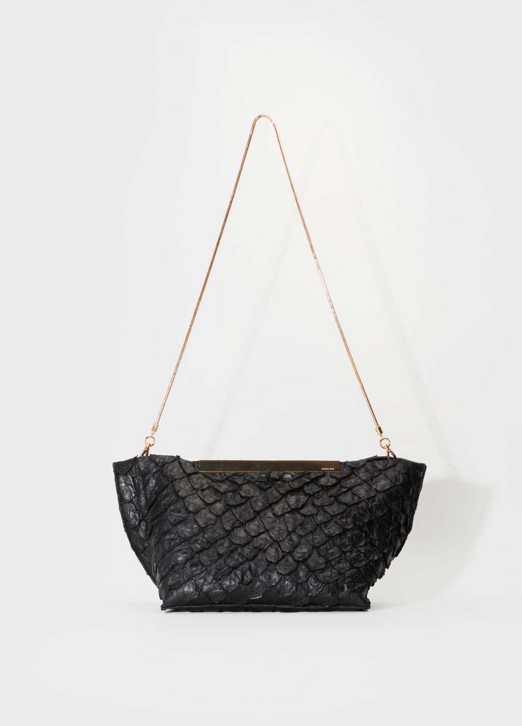 Bolsa Pirarucu Ité Preto/Dourado – Osklen – foto 2