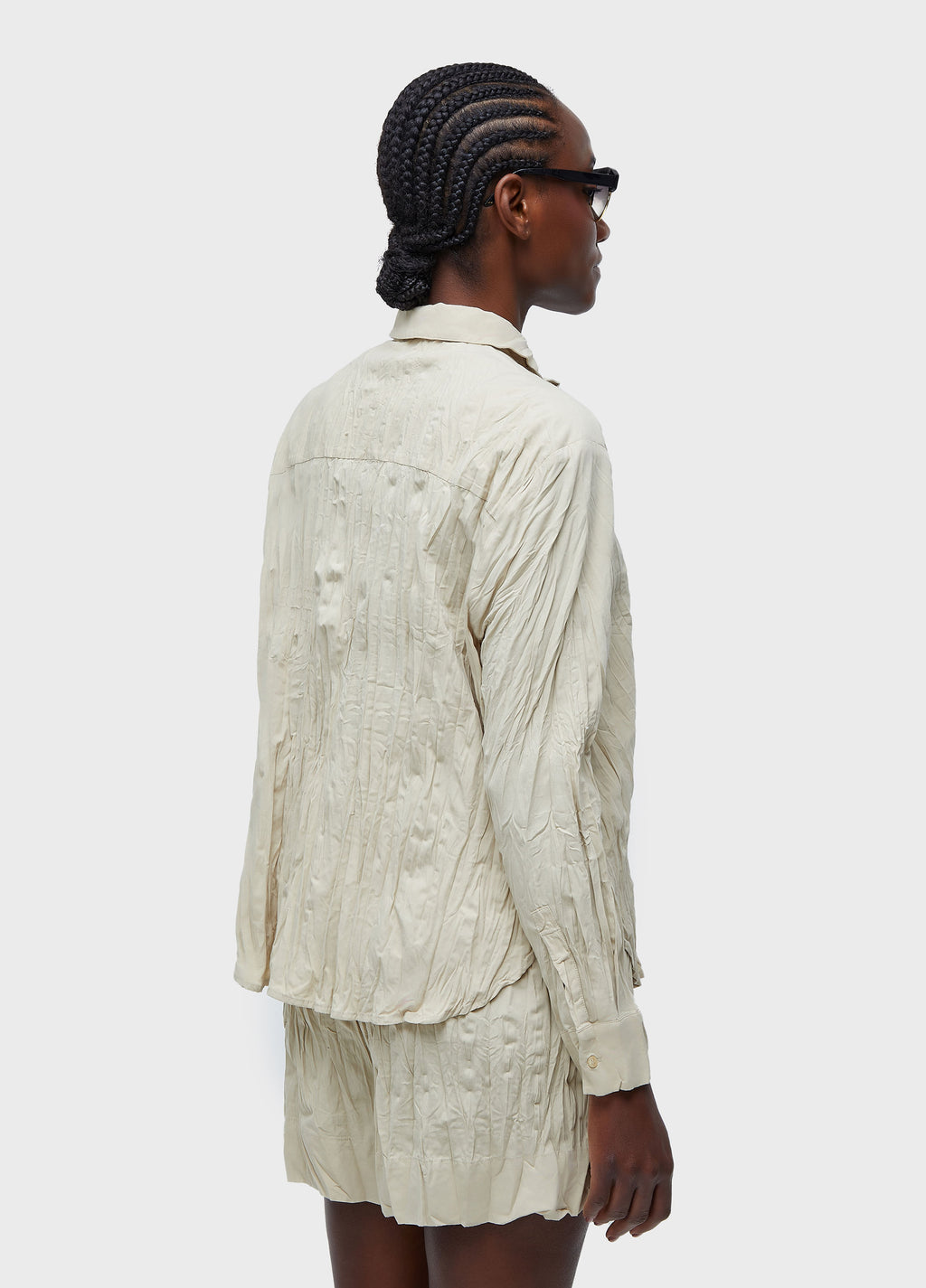 Camisa ML Tricoline Wrinkled Areia – Osklen – foto 2
