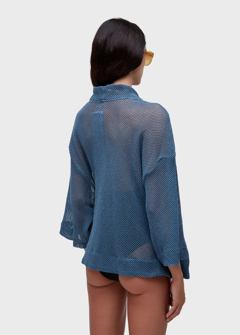 Kimono Tela Mixed Fabrics Azul Mar – Osklen – foto 4