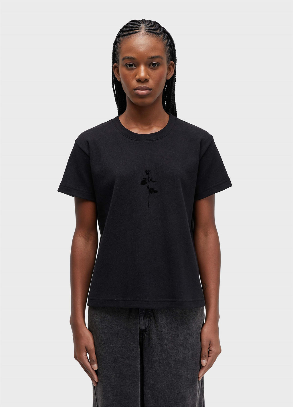 T-Shirt Rosa Flocada Preto – Osklen – foto 1