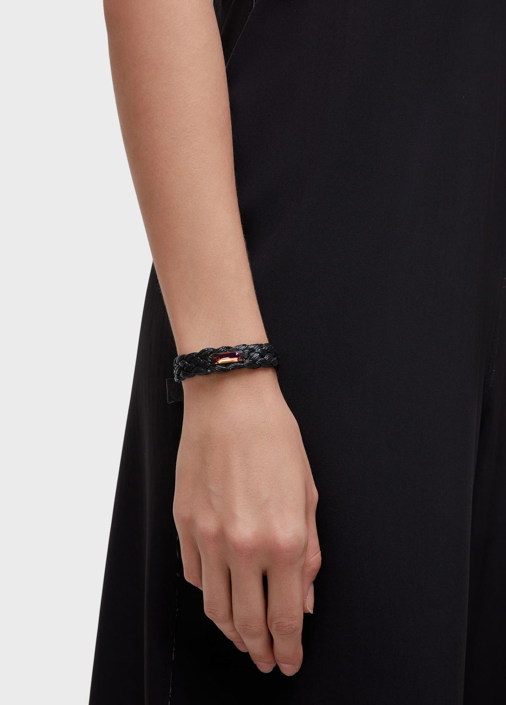 Pulseira Cristal Solitário Ráfia Preto – Osklen – foto 2