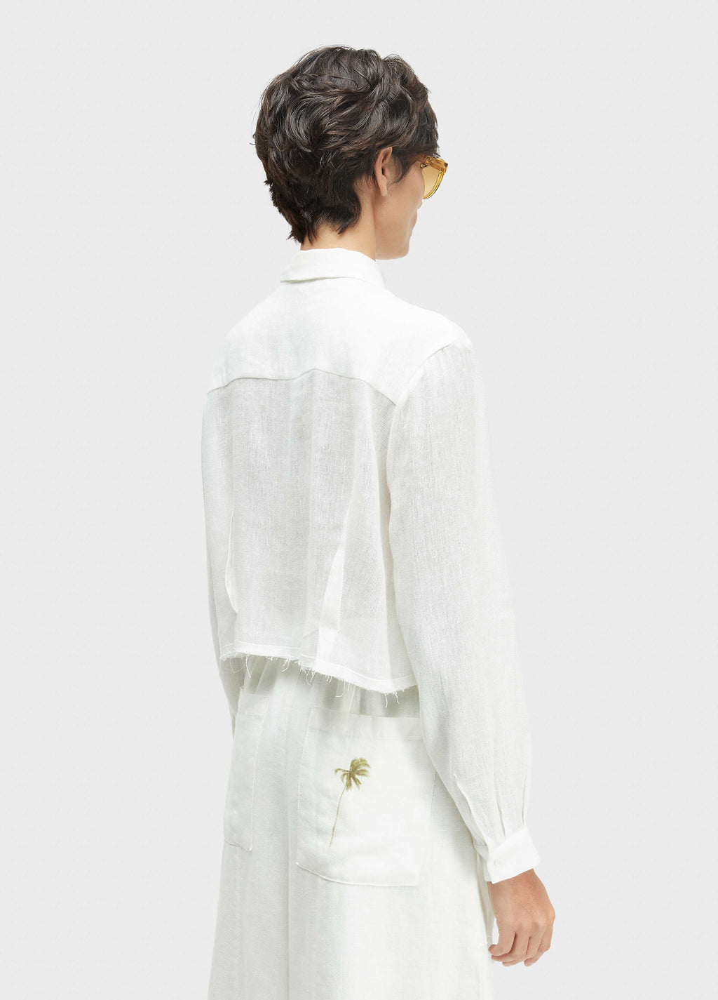 Camisa Pences Linho Reciclado Off-White – Osklen – foto 4