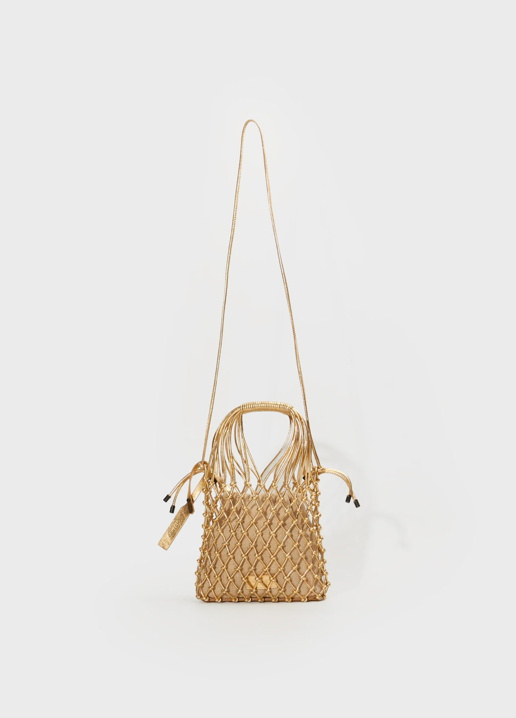 Bolsa Mini Sack Delicate Dourado/Natural – Osklen – foto 5