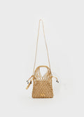 Bolsa Mini Sack Delicate Dourado/Natural – Osklen – foto 5