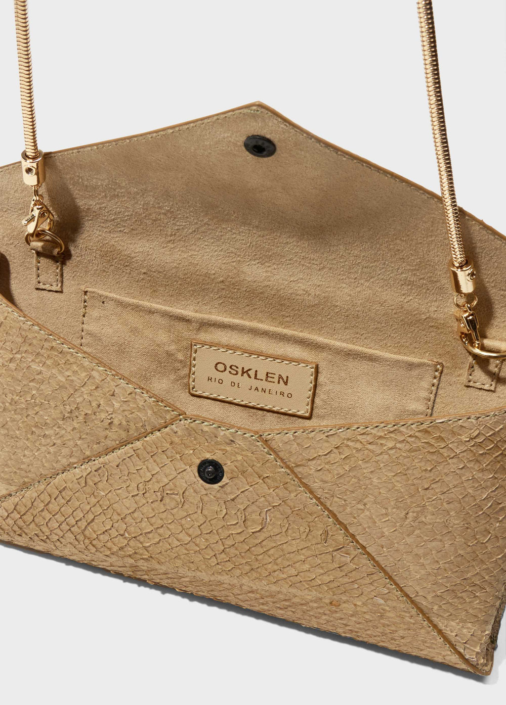 Clutch Arini Palha/Dourado – Osklen – foto 4