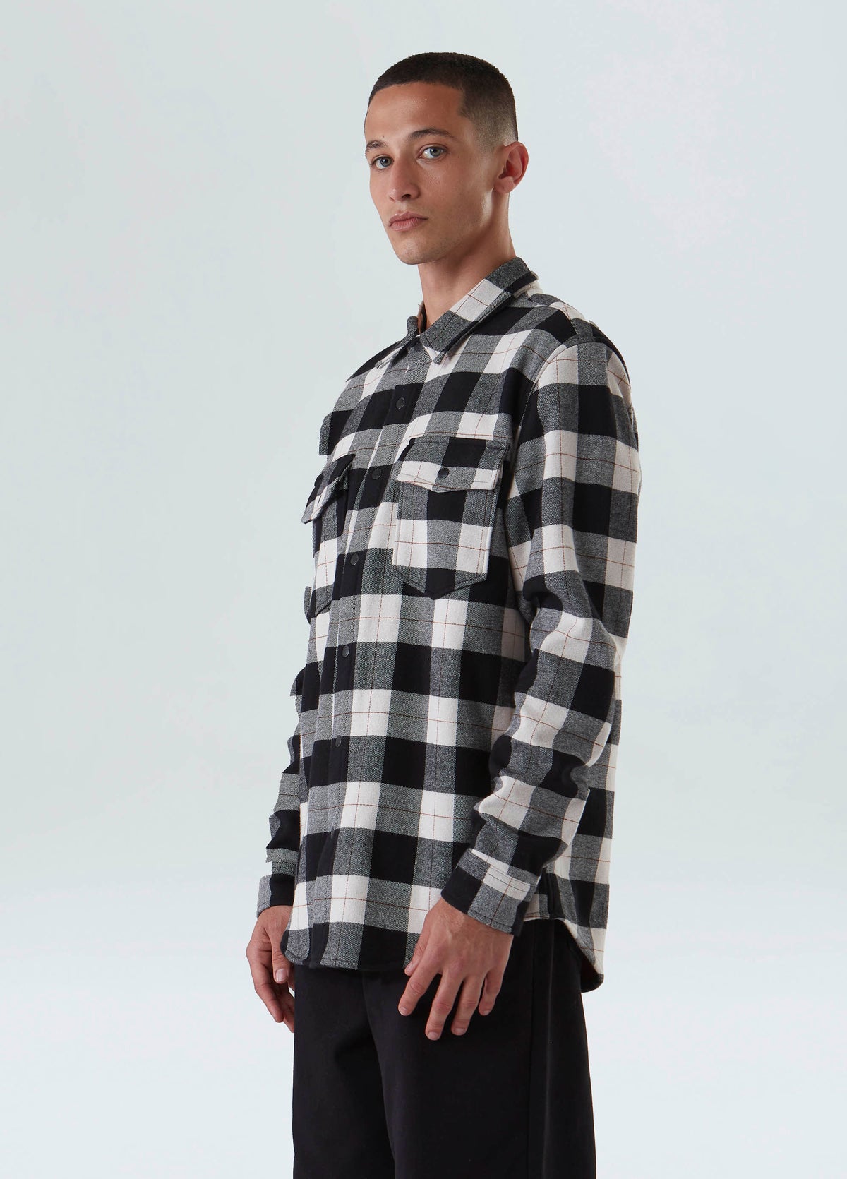 OVERSHIRT MASCULINA XADREZ AREIA/PRETO/VINHO