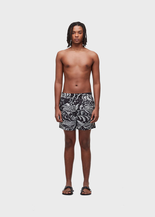 BEACH SHORT PIRARUCU PRETO/AREIA
