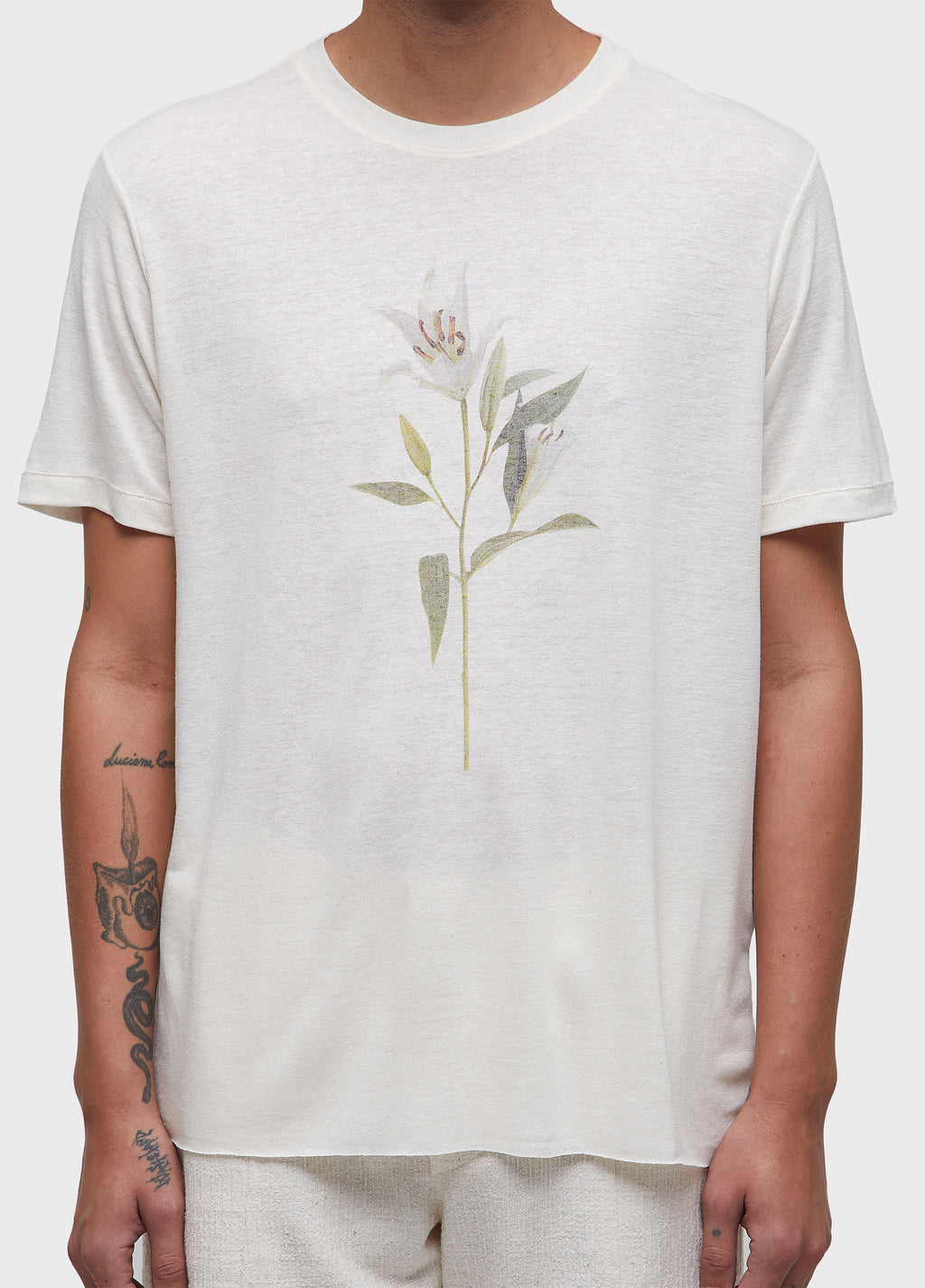 T-SHIRT LIGHT LINEN LÍRIO MC