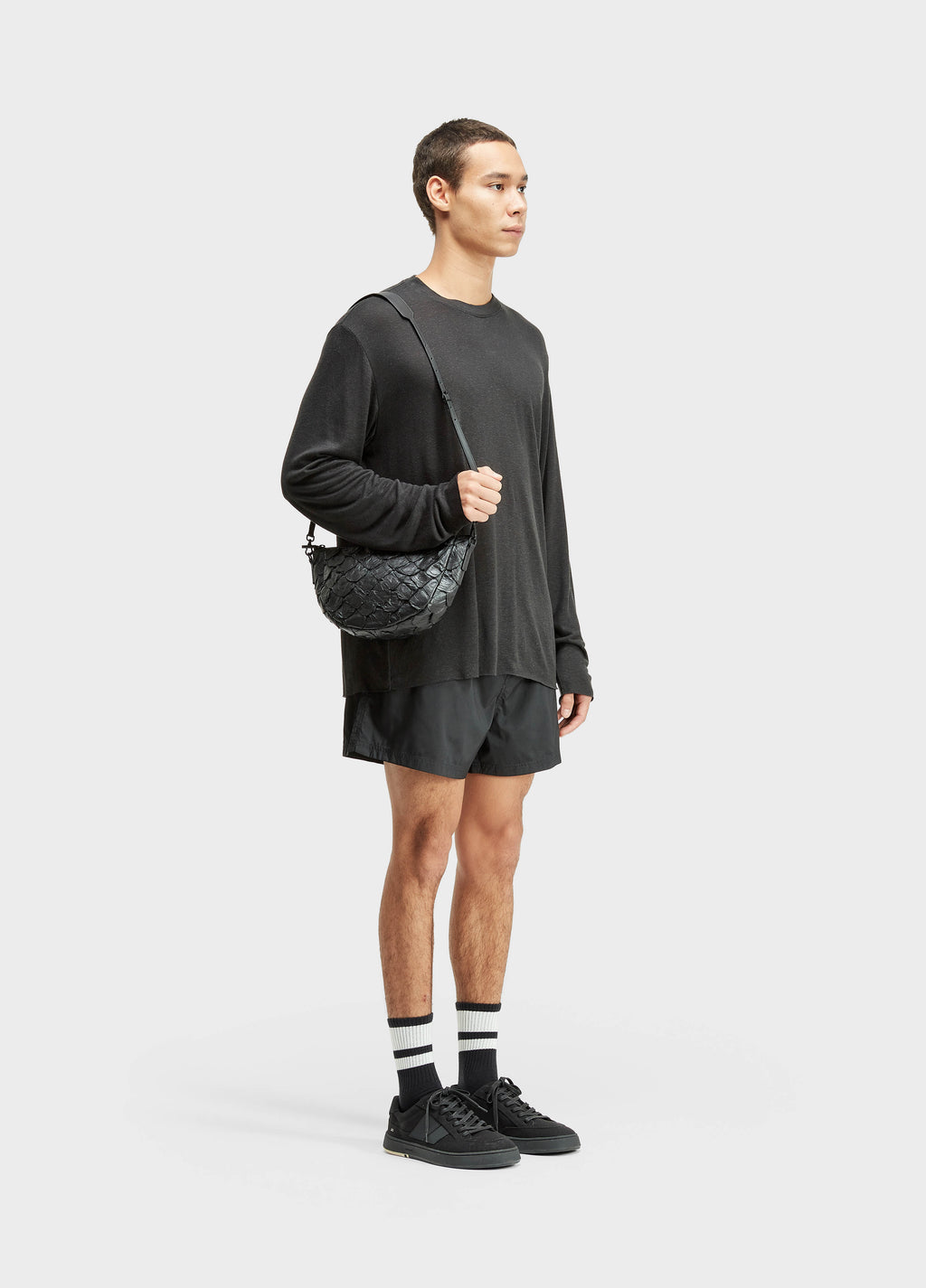 T-Shirt Visual Linen Cut ML Preto – Osklen – foto 2