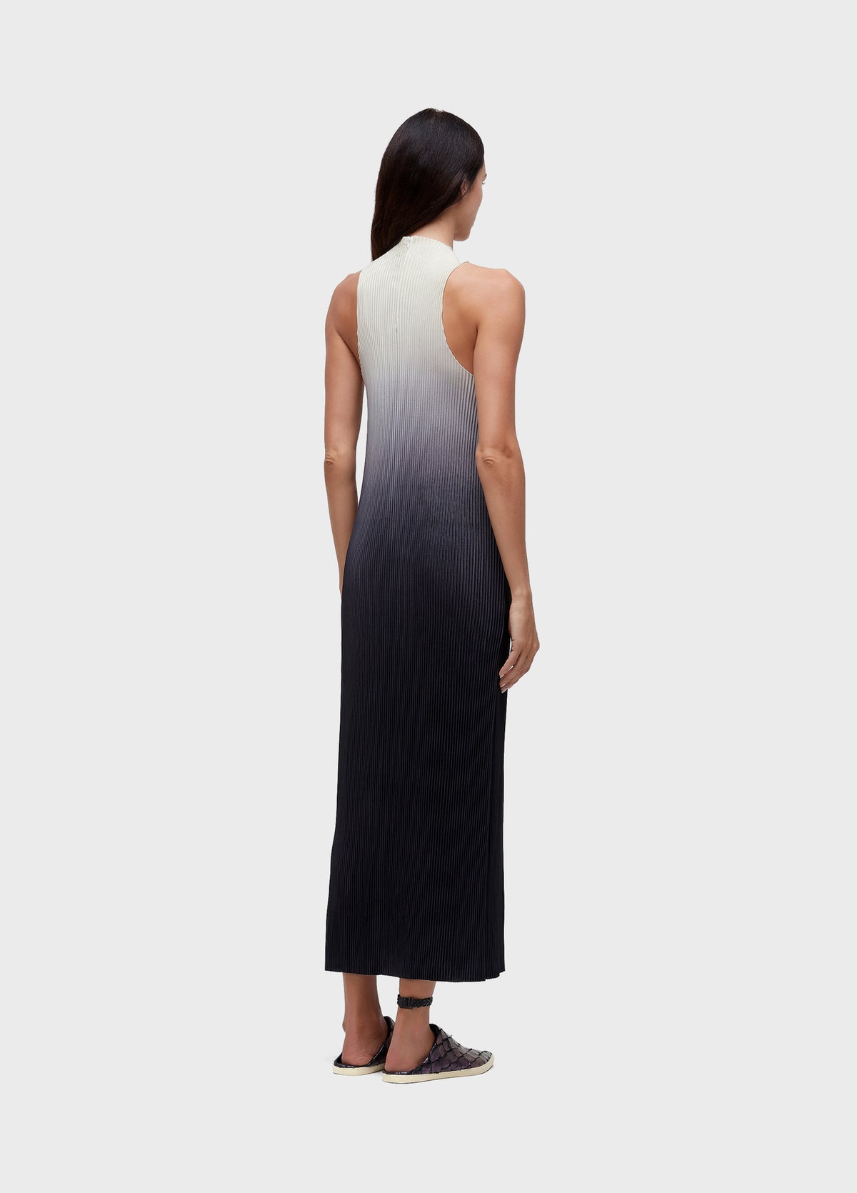 VESTIDO RAGLAN LONGUI PLISSÊ DEGRADÊ