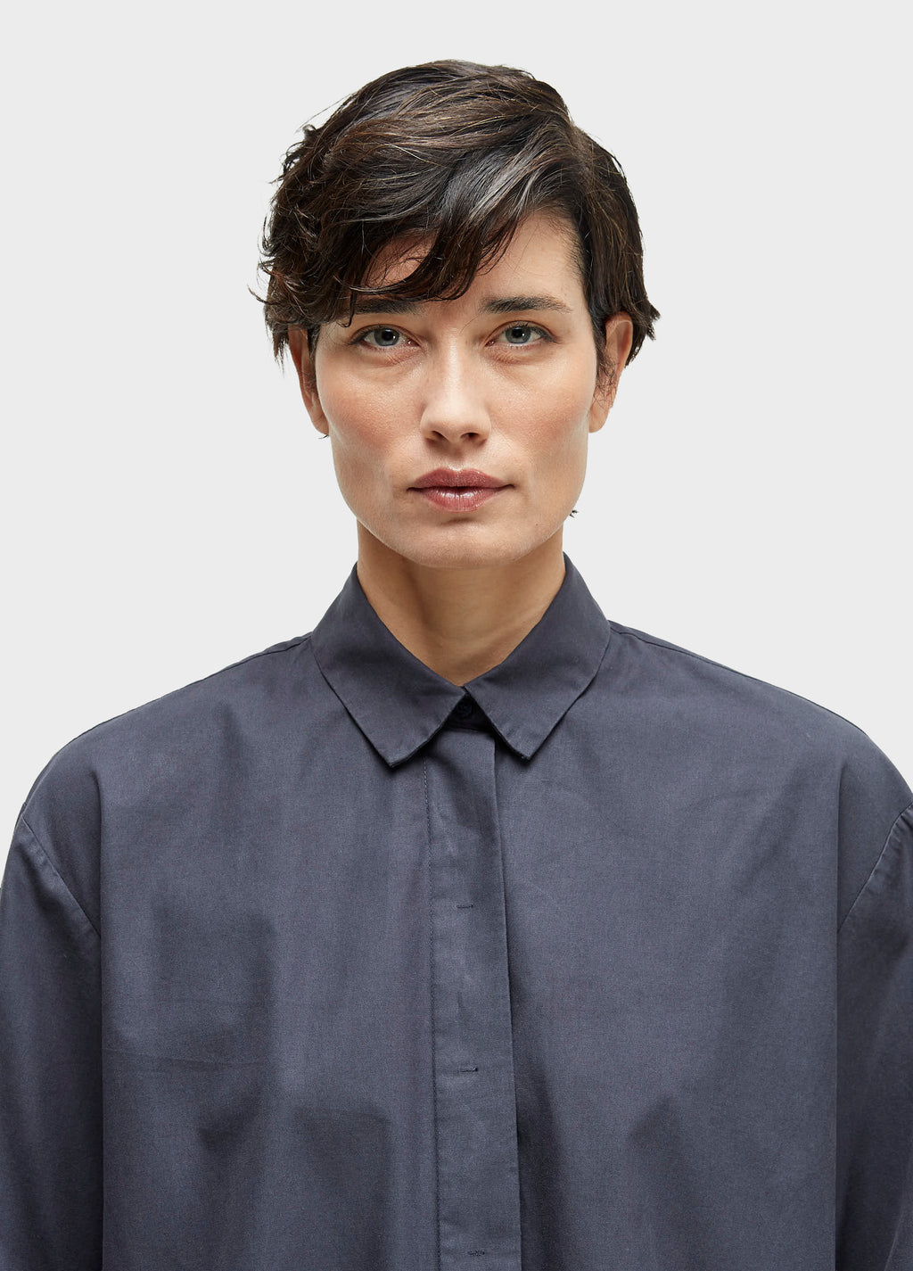 Camisa ML Tricoline Marinho – Osklen – foto 3