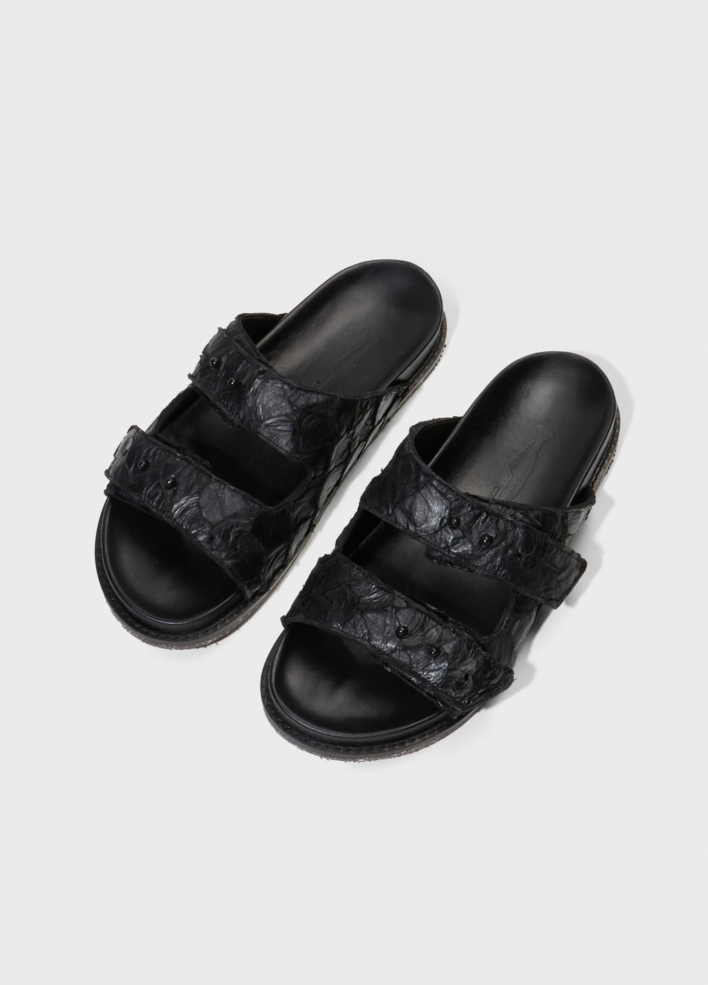 Sandália Slide Tiras Pirarucu Preto – Osklen – foto 2